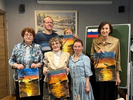 Мастер-класс по живописи приуроченный ко Дню пожилого человека!